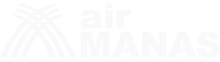 Air Manas Air Manas logo with name (dark)
