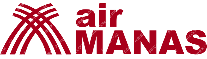 Air Manas Air Manas logo with name