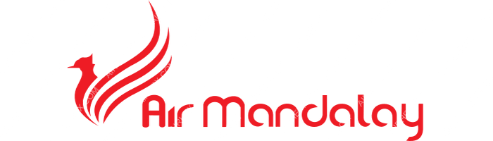 Air Mandalay Air Mandalay logo with name (dark)
