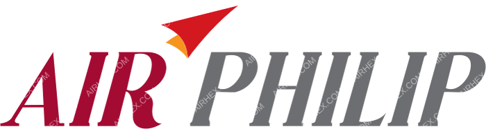 Air Philip Air Philip logo with name (dark)