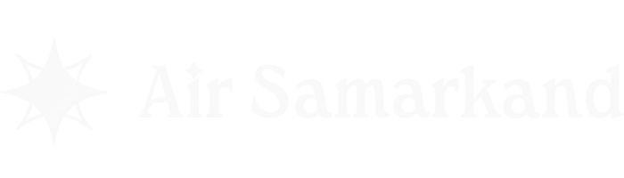 Air Samarkand Air Samarkand logo with name (dark)