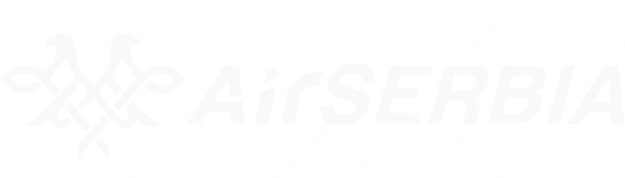 Air Serbia Air Serbia logo with name (dark)