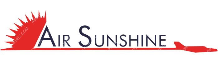 Air Sunshine Air Sunshine logo with name (dark)