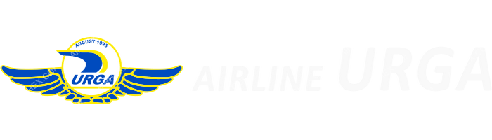 Airline Urga Airline Urga logo with name (dark)