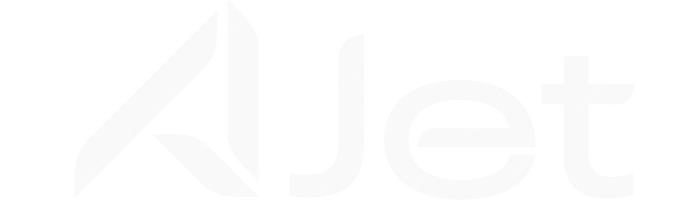 Ajet Ajet logo with name (dark)