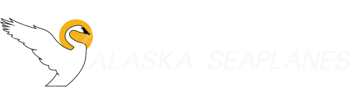 Alaska Seaplanes Alaska Seaplanes logo with name (dark)