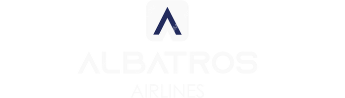 Albatros Airlines Albatros Airlines logo with name (dark)