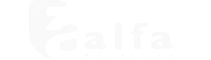 Alfa Airlines SD Alfa Airlines SD logo with name (dark)