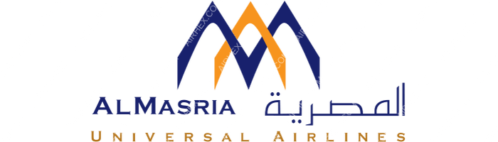 AlMasria Universal Airlines AlMasria Universal Airlines logo with name
