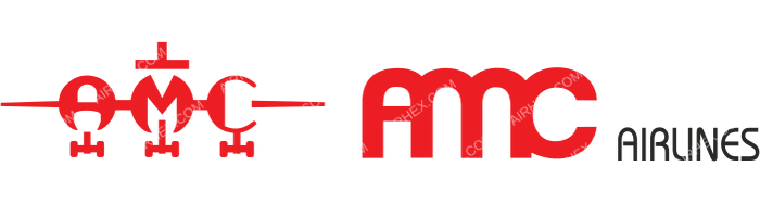AMC Airlines AMC Airlines logo with name