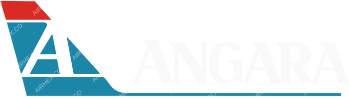 Angara Airlines Angara Airlines logo with name (dark)