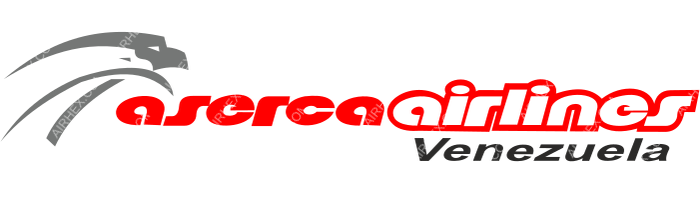 Aserca Airlines Aserca Airlines logo with name (dark)