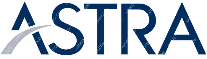 Astra Airlines Astra Airlines logo with name (dark)