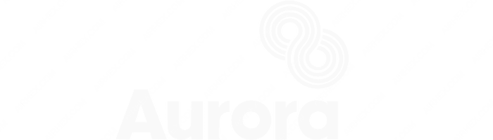 Aurora Aurora logo with name (dark)