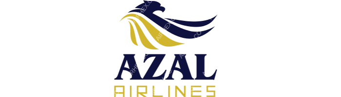Azal Airlines (Yemen) Azal Airlines (Yemen) logo with name