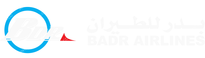 Badr Airlines Badr Airlines logo with name (dark)