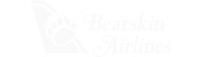 Bearskin Airlines Bearskin Airlines logo with name (dark)