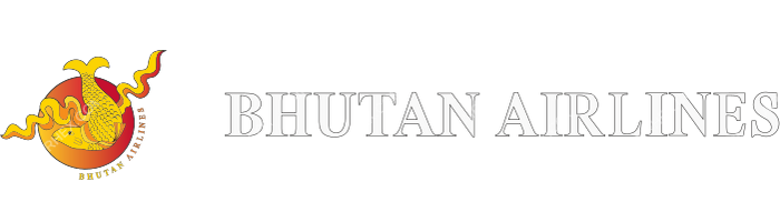 Bhutan Airlines Bhutan Airlines logo with name (dark)
