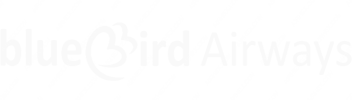 Blue Bird Airways Blue Bird Airways logo with name (dark)