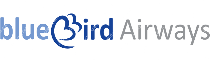 Blue Bird Airways Blue Bird Airways logo with name