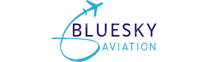 Blue Sky Aviation Services Blue Sky Aviation Services logo with name