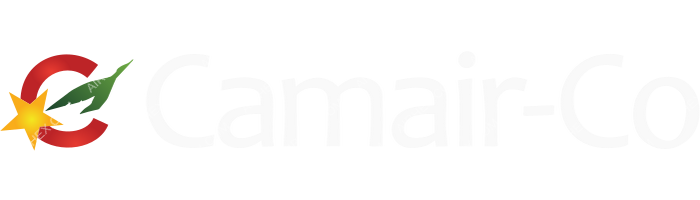 Camair-Co Camair-Co logo with name (dark)