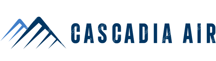 Cascadia Air Cascadia Air logo with name
