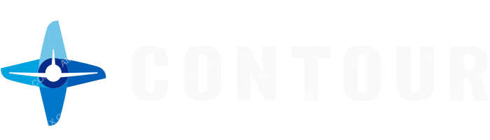 Contour Airlines Contour Airlines logo with name (dark)