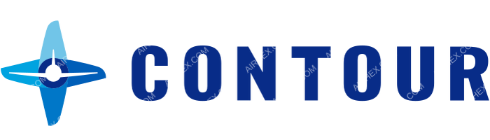 Contour Airlines Contour Airlines logo with name