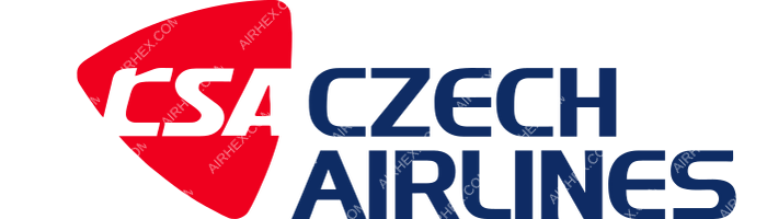 CSA Czech Airlines CSA Czech Airlines logo with name (dark)