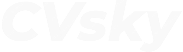 CVsky CVsky logo with name (dark)