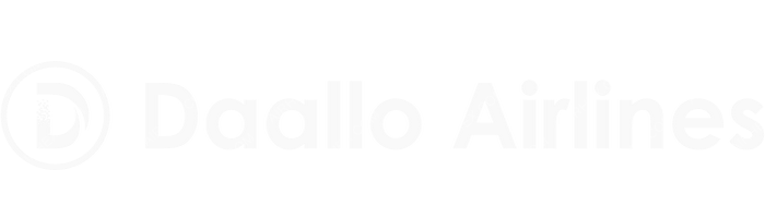 Daallo Airlines Daallo Airlines logo with name (dark)
