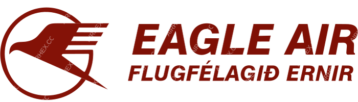 Eagle Air Iceland Eagle Air Iceland logo with name (dark)