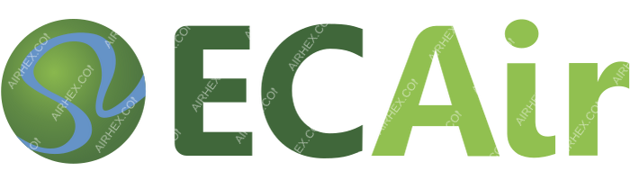 ECAir - Equatorial Congo Airlines ECAir - Equatorial Congo Airlines logo with name