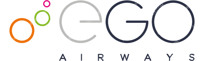 EGO Airways EGO Airways logo with name (dark)