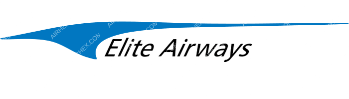 Elite Airways Elite Airways logo with name (dark)