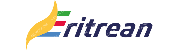 Eritrean Airlines Eritrean Airlines logo with name (dark)