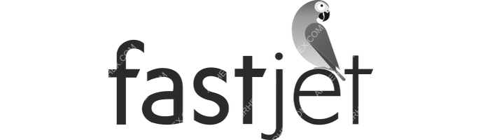 Fastjet Fastjet logo with name (dark)