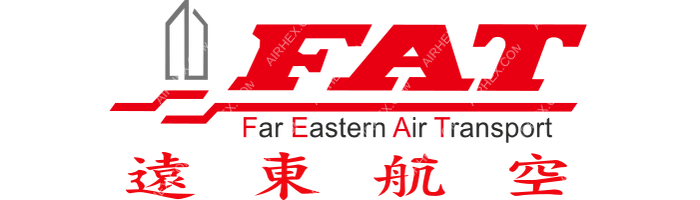 FAT Far Eastern Air Transport FAT Far Eastern Air Transport logo with name (dark)