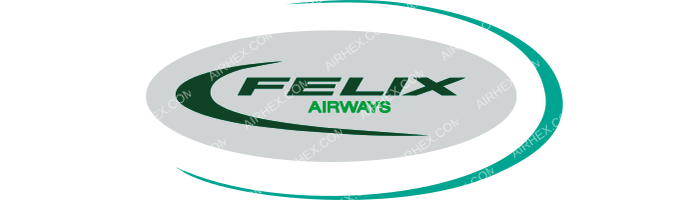 Felix Airways Felix Airways logo with name (dark)