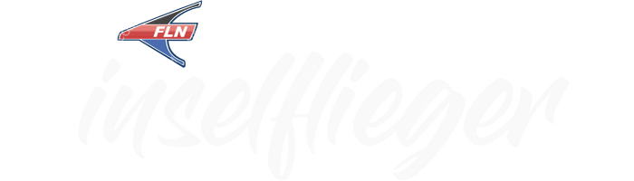 FLN - Die Inselflieger FLN - Die Inselflieger logo with name (dark)