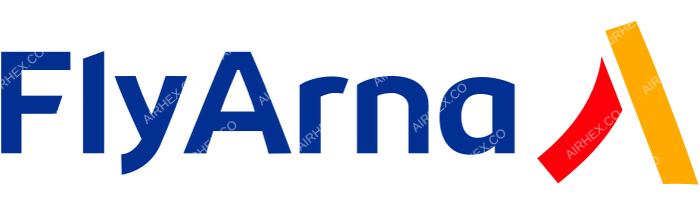 Fly Arna Fly Arna logo with name (dark)