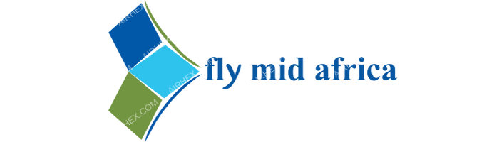 Fly Mid Africa Fly Mid Africa logo with name (dark)