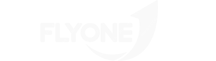 Fly One (Romania) Fly One (Romania) logo with name (dark)