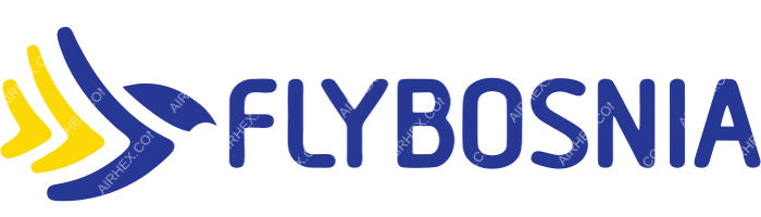 FlyBosnia FlyBosnia logo with name