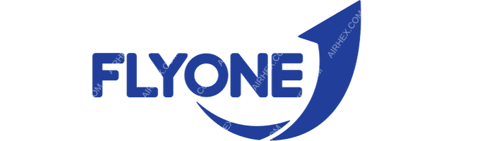 FLYONE Armenia FLYONE Armenia logo with name
