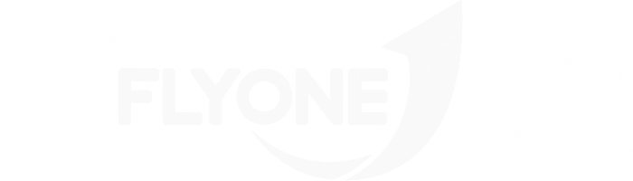 FlyOne Asia FlyOne Asia logo with name (dark)