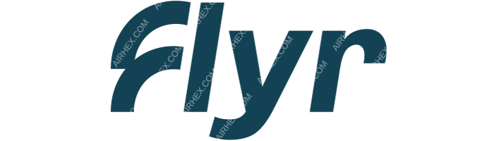 Flyr Flyr logo with name (dark)