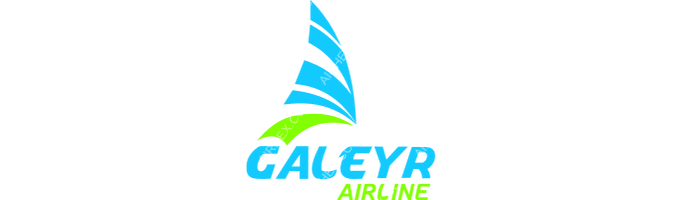Galeyr Airline Galeyr Airline logo with name (dark)
