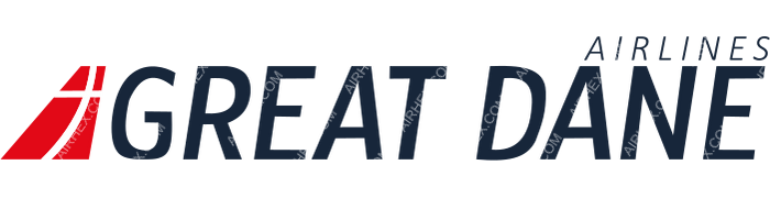 Great Dane Airlines Great Dane Airlines logo with name